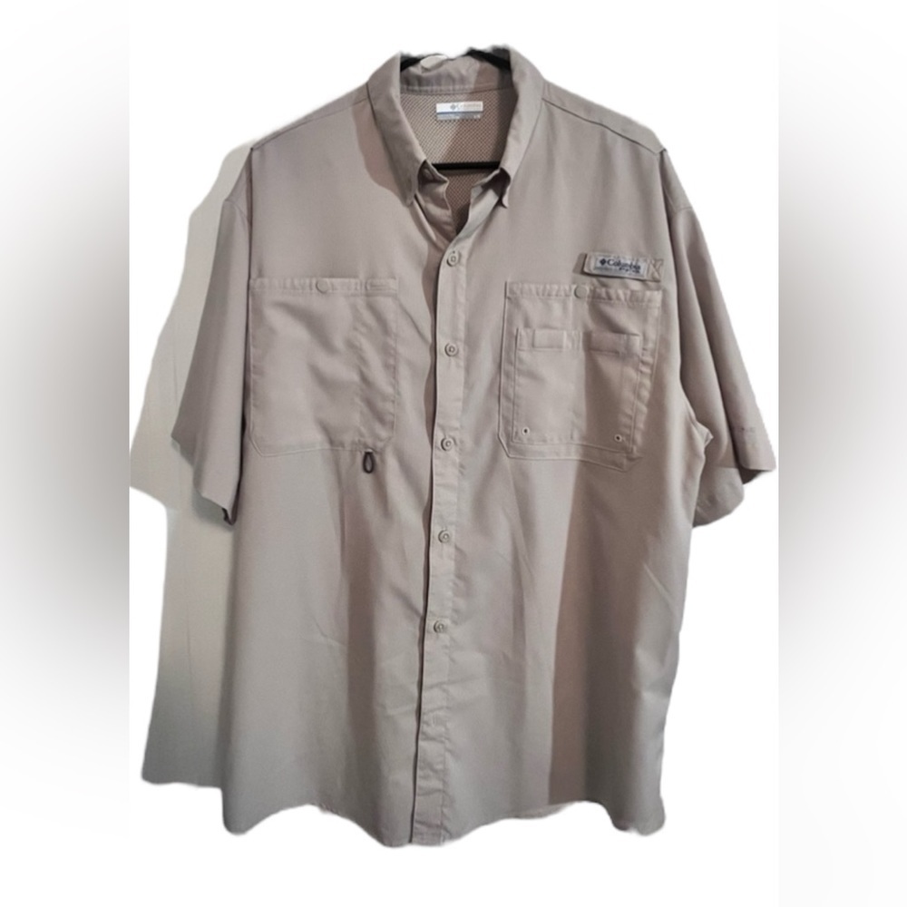 Columbia Men’s PFG Fishing Shirt Khaki